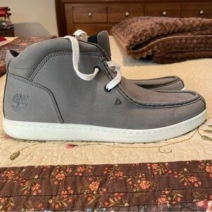 Timberland Gray Leather Boots